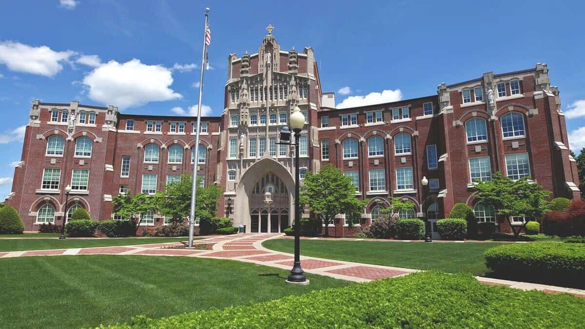Harkins Hall on the Providence College campus