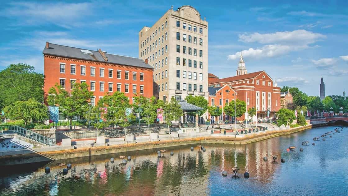 The RISD campus along the Providence River