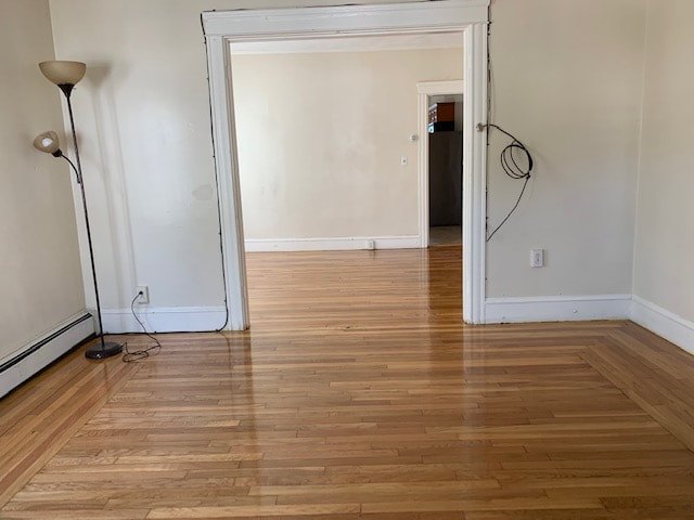 Living room with hardwood floors at Cancun