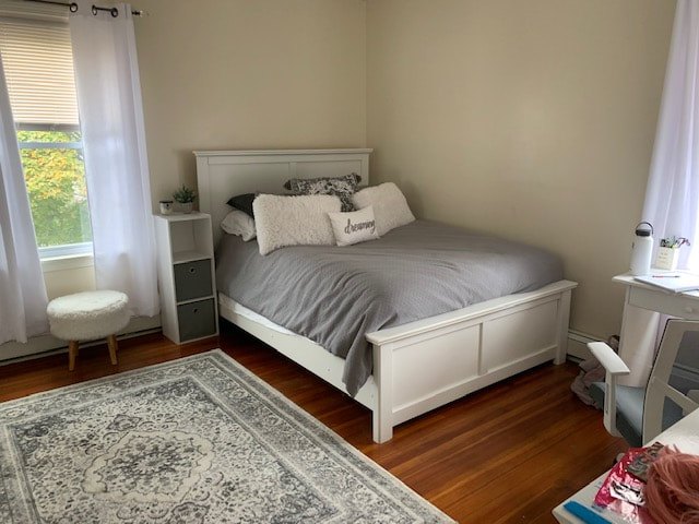 Bedroom with hardwood floors and natural light at South Beach